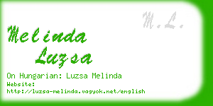 melinda luzsa business card